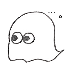 [LINEスタンプ] しろいおばけのきもち