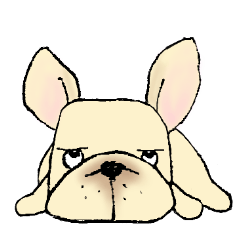 [LINEスタンプ] フレンチブルドッグ 「アッサム」
