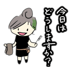 [LINEスタンプ] 美容師ふーちゃん
