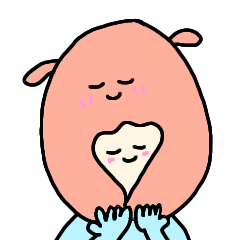 [LINEスタンプ] めんだこちゃんをかぶった人
