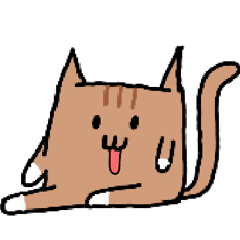 [LINEスタンプ] チャトラの猫