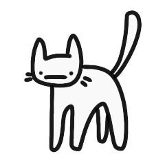 [LINEスタンプ] 面倒なネコ