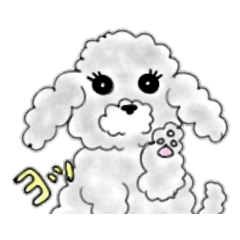 [LINEスタンプ] うっとこの箱入り娘犬