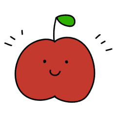 [LINEスタンプ] 割と使いやすいりんご