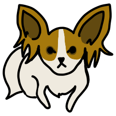 [LINEスタンプ] 愛犬マロン（パピヨン）のスタンプ