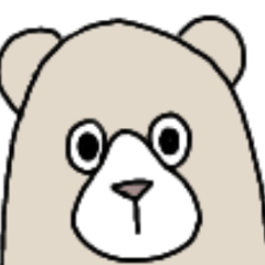 [LINEスタンプ] 二頭身クマ