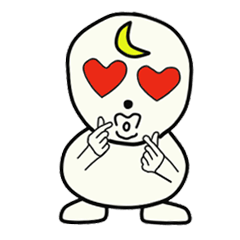 [LINEスタンプ] 丸い月 darnim