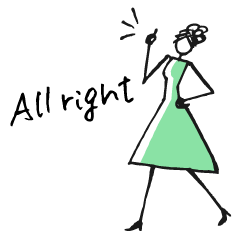 [LINEスタンプ] Woman every day【英語】