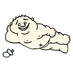 [LINEスタンプ] おデブちゃん -A cute baby