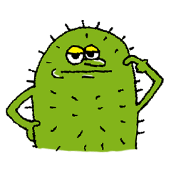 [LINEスタンプ] 素直にならないサボテン