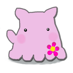 [LINEスタンプ] ピンクメンダコ