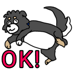 [LINEスタンプ] 黒犬ベルのワンダフォースタンプ