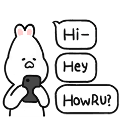 [LINEスタンプ] 兎の一日