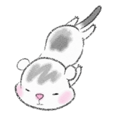 [LINEスタンプ] イタチのきもち1