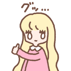 [LINEスタンプ] 元気な女の子ミレーヌ