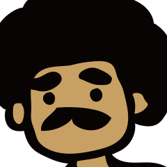 [LINEスタンプ] アフロ編集長