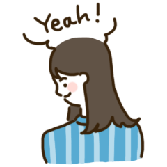 [LINEスタンプ] ユニーク女子。