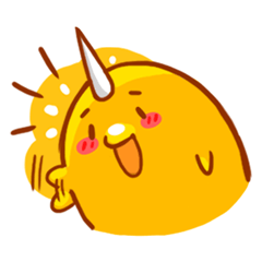[LINEスタンプ] オレンジイッカク