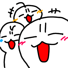 [LINEスタンプ] 眉間にしわ（3倍）