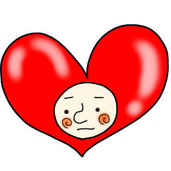 [LINEスタンプ] ハート丸