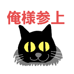 [LINEスタンプ] モフモフ黒猫弐