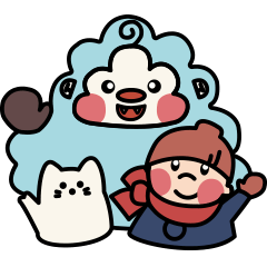 [LINEスタンプ] イエティと友達