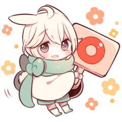 [LINEスタンプ] うさみみ少年