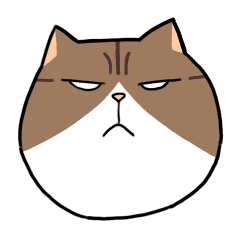 [LINEスタンプ] ブサねこ ギブソン