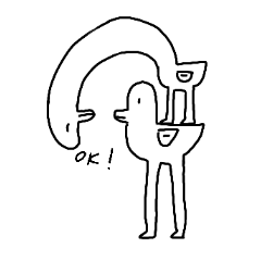 [LINEスタンプ] 足の長いかもさん