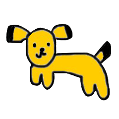 [LINEスタンプ] 黄色い犬くんスタンプ