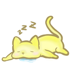 [LINEスタンプ] きいろのネコ