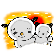 [LINEスタンプ] 使いやすい♡たれ目犬＆こねこスタンプ②