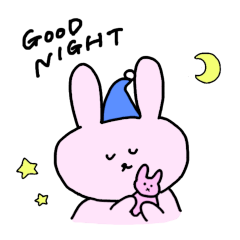 [LINEスタンプ] もちみたいなうさぎ
