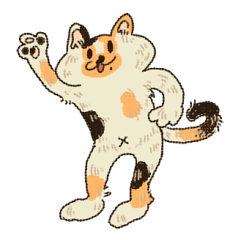 [LINEスタンプ] 三毛猫円円