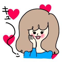 [LINEスタンプ] 清楚系女子