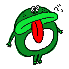 [LINEスタンプ] かえるのピョコ田さん