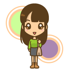 [LINEスタンプ] 左利き女子のかわいい仕草と表情