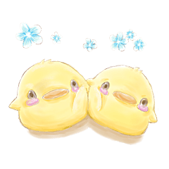 [LINEスタンプ] 小鳥たちの休日