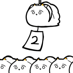 [LINEスタンプ] 白いウミウシ2