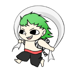 [LINEスタンプ] 風の子 凪