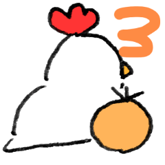 [LINEスタンプ] ニワトリ日記 3