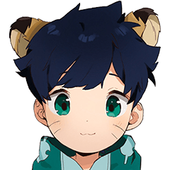 [LINEスタンプ] TBKのふわふわ可愛い少年日本語バージョン