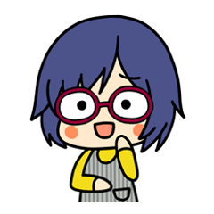 [LINEスタンプ] 眼鏡ちゃんの日常スタンプ