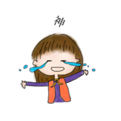 [LINEスタンプ] 透けンプ-古着girl-