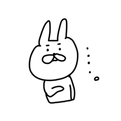 [LINEスタンプ] うさテツの表情スタンプ2