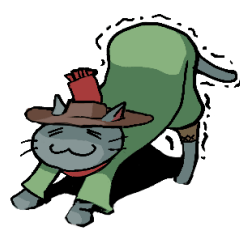 [LINEスタンプ] 孤高の灰猫スタンプ