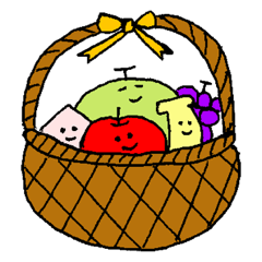 [LINEスタンプ] グッドななかまたちスタンプ【くだもの】