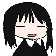 [LINEスタンプ] 黒い服の女の子スタンプ