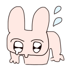 [LINEスタンプ] にらうさぎ