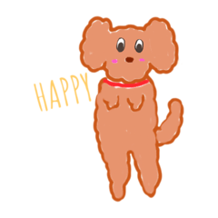 [LINEスタンプ] ワンちゃん HAPPYスタンプ
